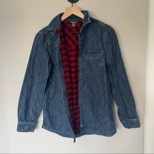 Eddie Bauer Flannel lined jacket
